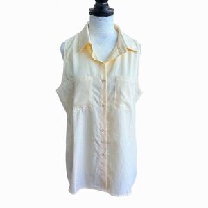 New Pale yellow blouse, med, never worn